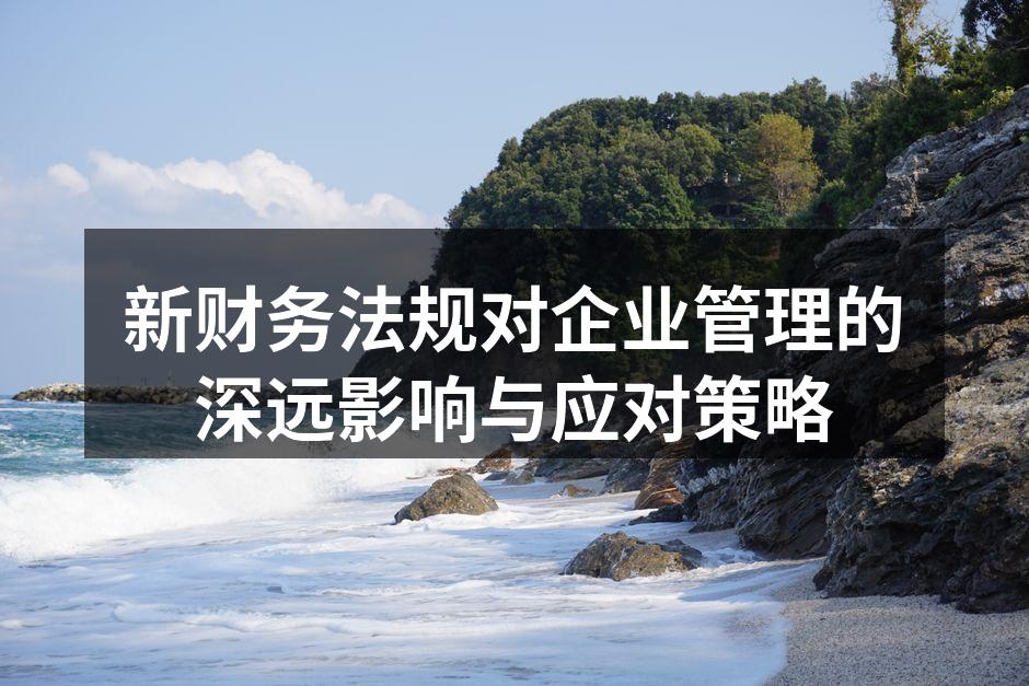 新财务法规对企业管理的深远影响与应对策略